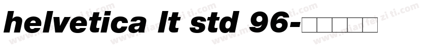 helvetica lt std 96字体转换
